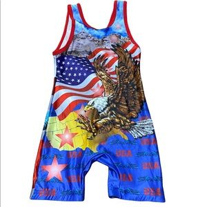 Matman boys wrestling singlet 2xs